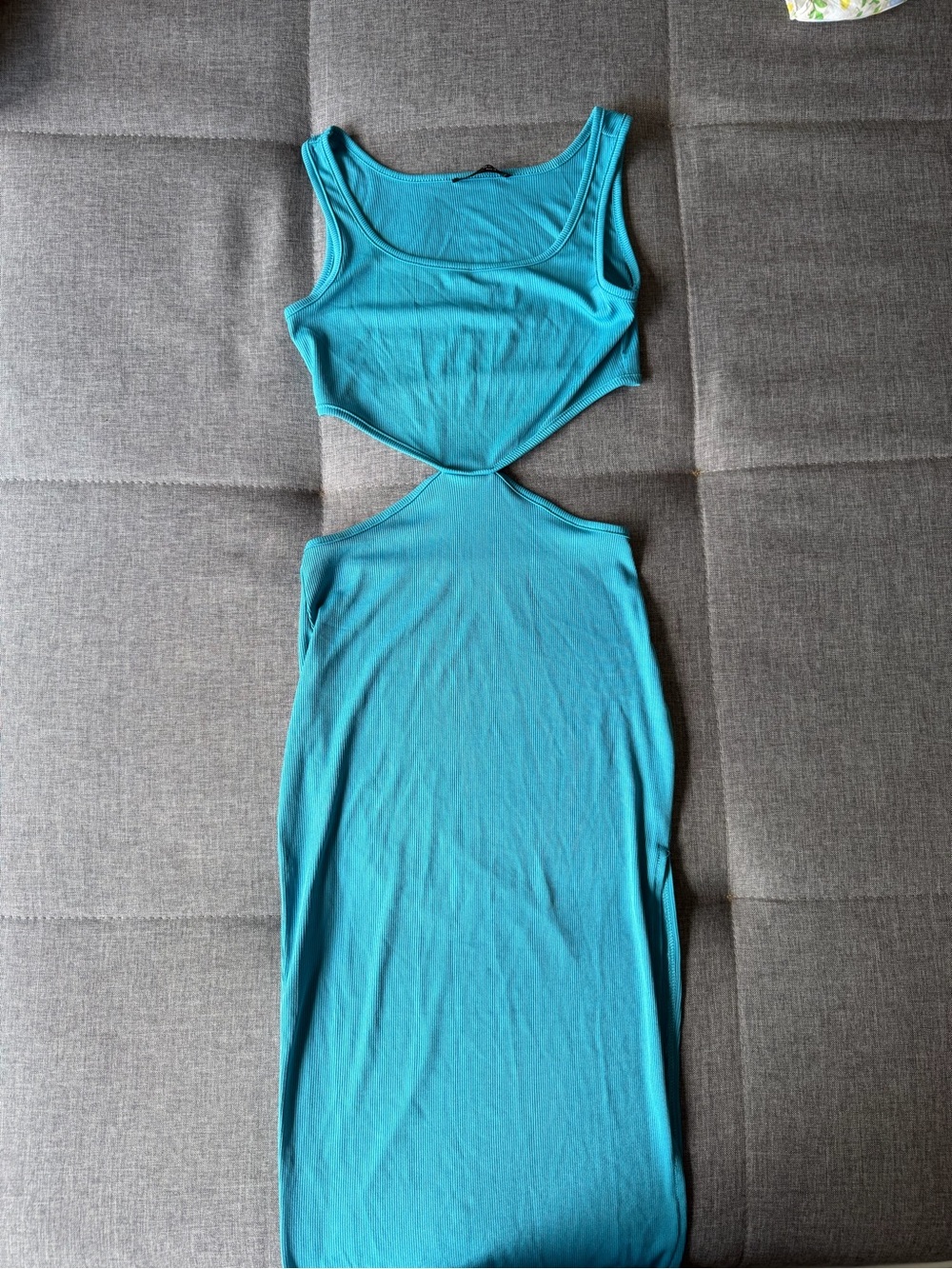 Teal Cutout Midi Dress - Women
